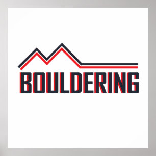 Poster pedregulho escalador escalador