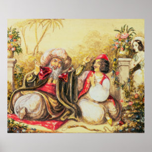 Pôster Pedrillo que exerce Osmin com a bebida