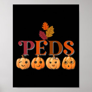 Poster Peds Cute Pumpkin Cai Graças Nurs Pediátricos