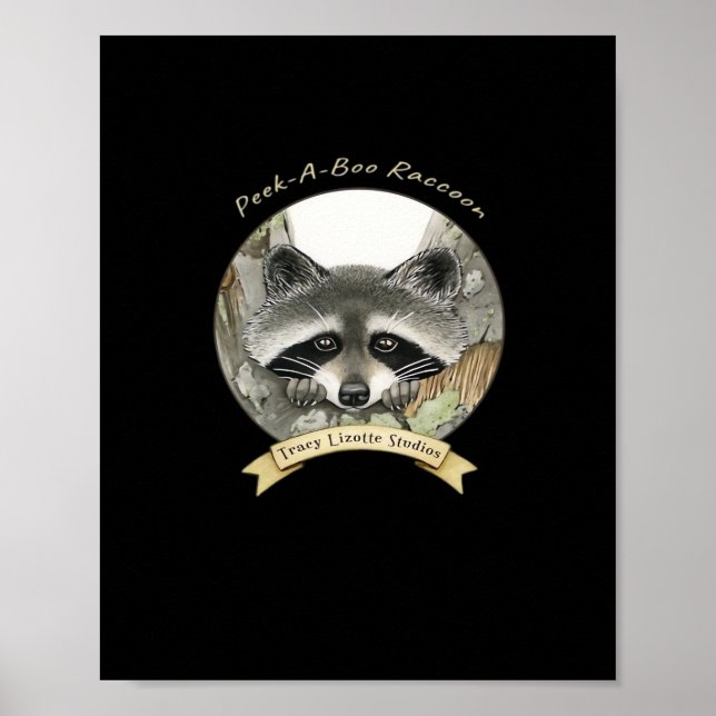 Poster Peekabo Raccoon (Frente)