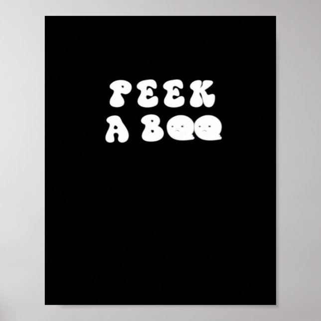 Poster Peekaboo Spooky Slogan (Frente)