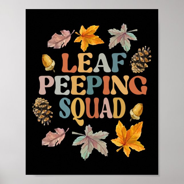 Poster PEEPER LEAF SQUAD Fall Foliage Folieaf Peeping Fal (Frente)