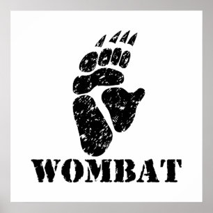 Pôster Pegada de Wombat