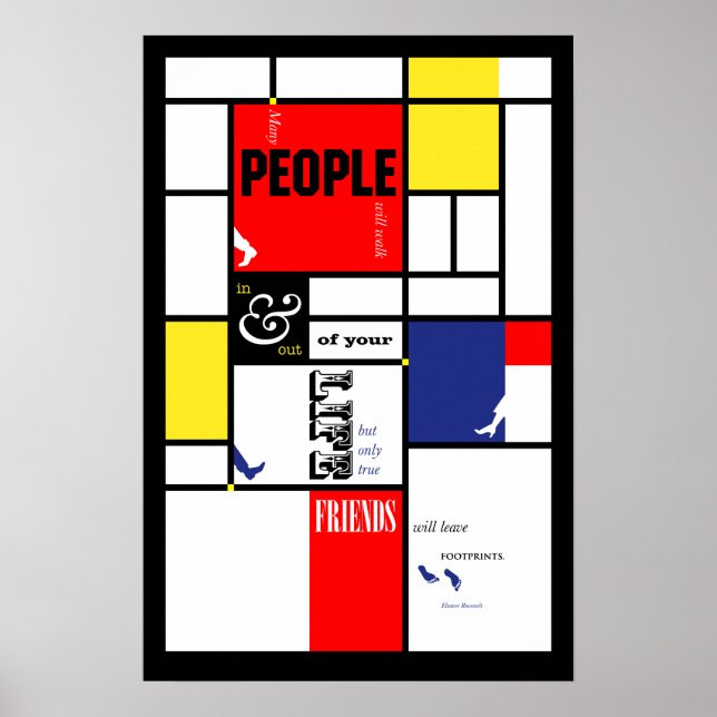 Pôster Pegadas (Frente)