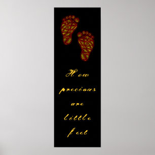 Poster Pegadas de Bebê