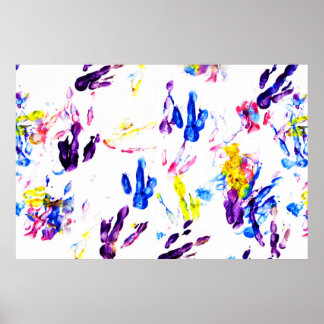 Pôster pegadas de pinguim