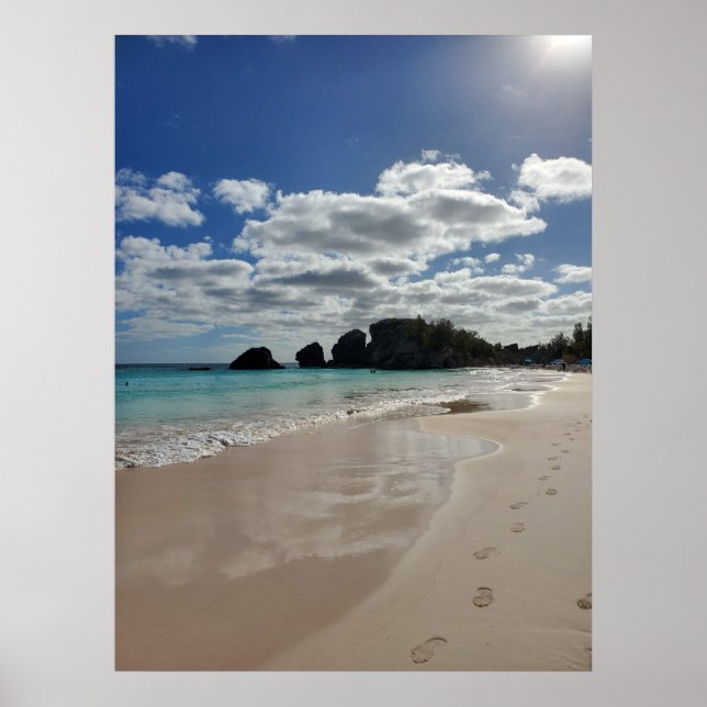 Poster Pegadas de Praia (Frente)