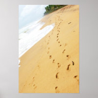 Pegadas na areia
