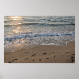 Poster Pegadas na Areia