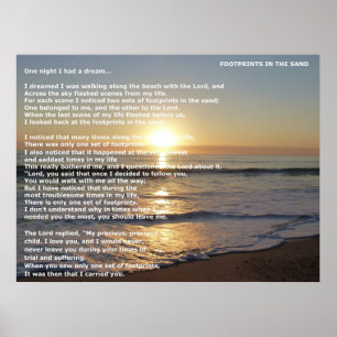 Poster Pegadas Na Areia