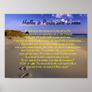 Poster Pegadas na areia