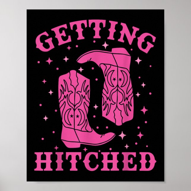 Poster Pegando a Bachel de Casamento Ocidental da Noiva C (Frente)