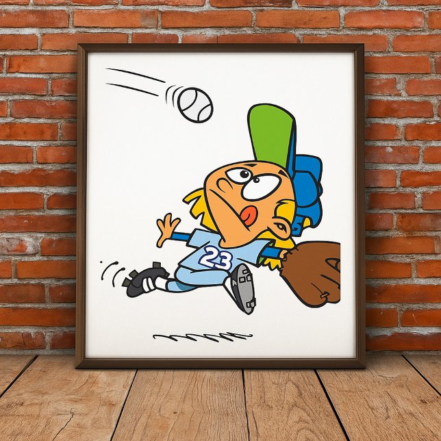 Poster Pegando Um Beisebol (Criador carregado)