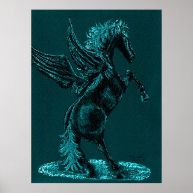 Poster pegasus aqua (Frente)