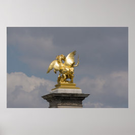 Poster Pegasus – bronze statue Paris – Emmanuel Frémiet