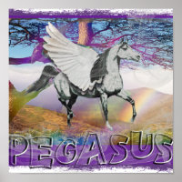 Poster PEGASUS - CAVALO WINGING DOS DEUS