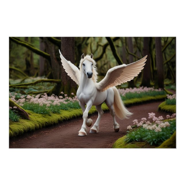 Pôster Pegasus Filly em Forest Walk (Frente)