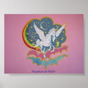 Pôster Pegasus na noite