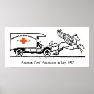 Poster Pegasus no trabalho para os aliados -- WWI