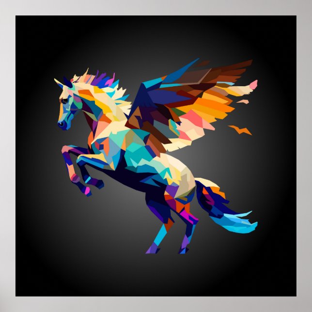 Poster Pegasus pop art  (Frente)