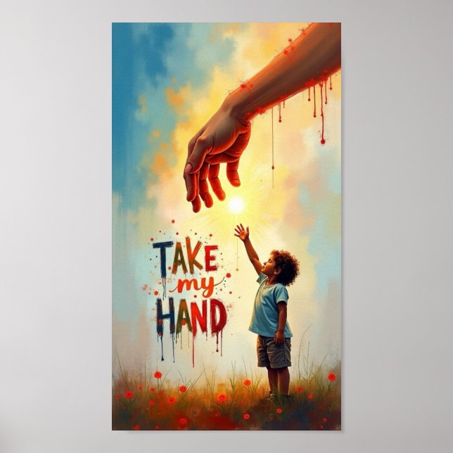 Poster Pegue minha mão (Frente)