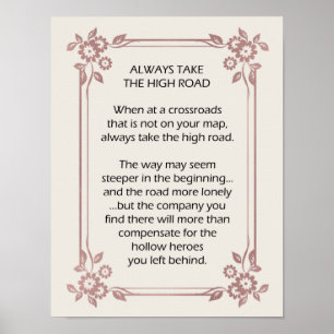 Poster Pegue sempre o Nudge Motivacional High Road