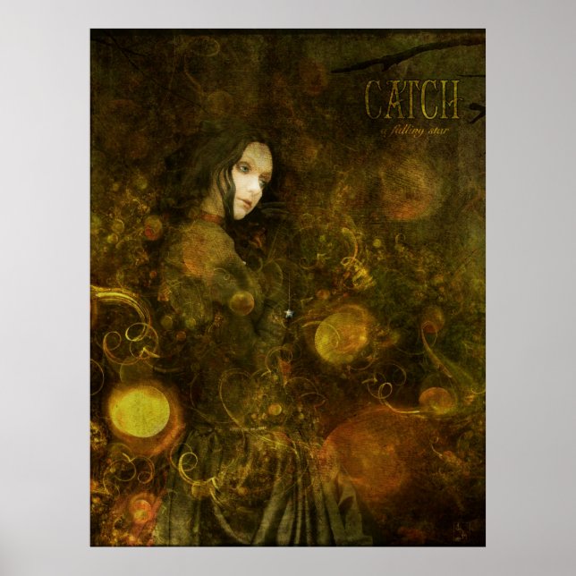 Poster pegue uma estrela em queda (Frente)