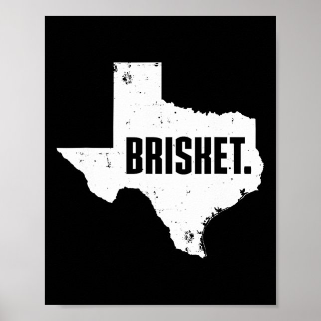 Poster Peito de Texas Fofo Churrasco Bbq Peito (Frente)