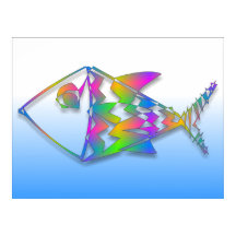 Peixe Abstrato Colorido