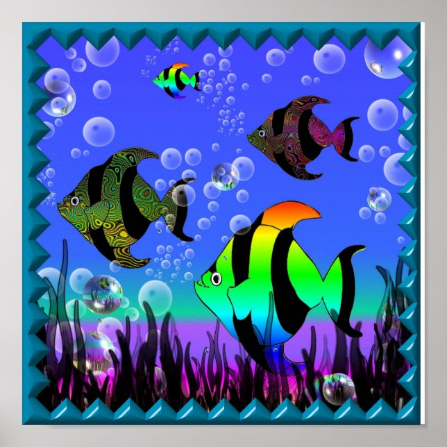 Poster Peixe-arco-íris (Frente)