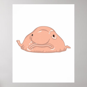 Poster Peixe-Blob Engraçado Peixe-Rosto