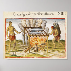 Poster Peixe cozinhar