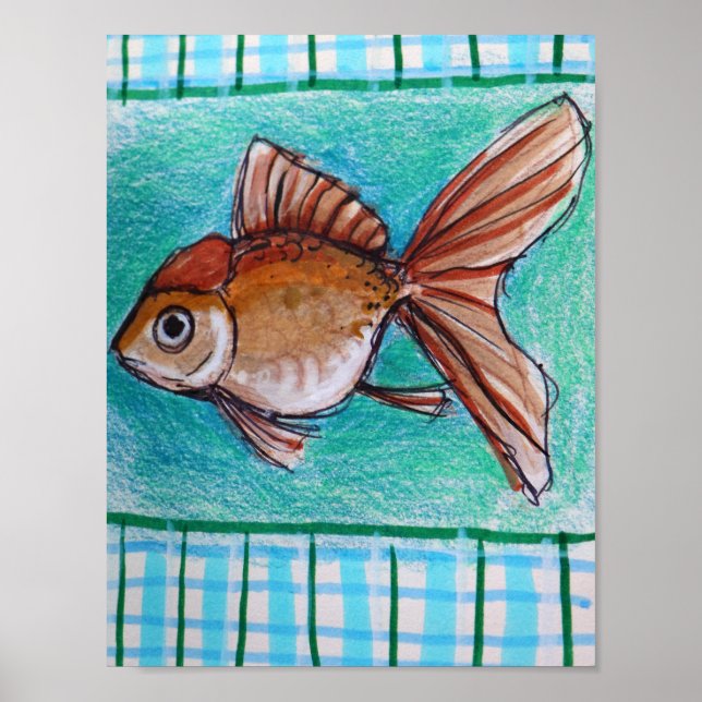 Poster Peixe Dourado Fantasia (Frente)