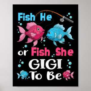 Poster Peixe Ele Ou Peixe Ela Revelação De Gênero Família