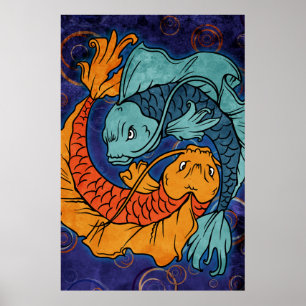Poster Peixe Koi