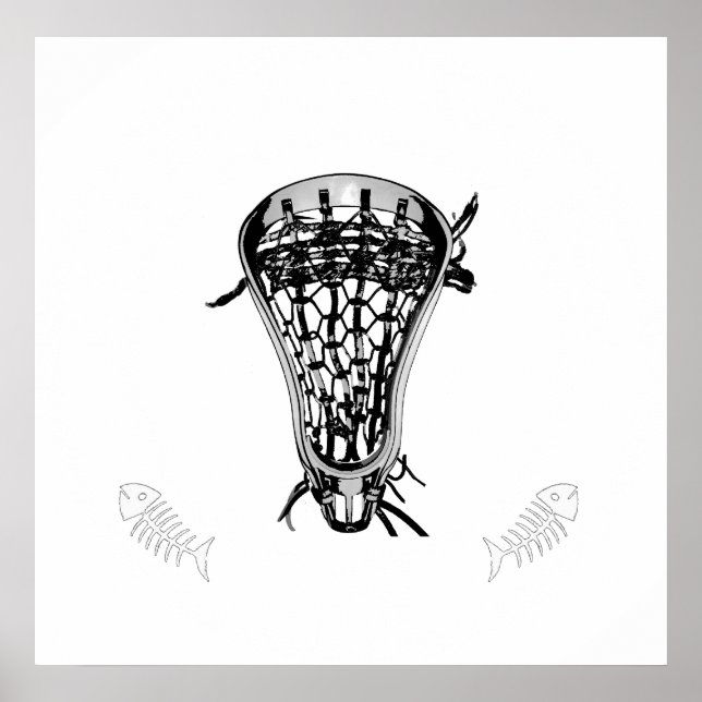 Poster Peixe Passado de Lacrosse (Frente)