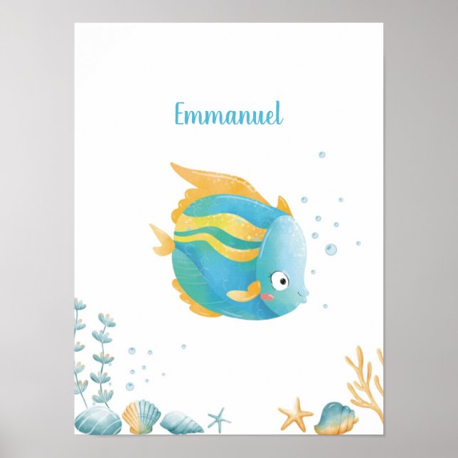 Poster Peixe Personalizável para Descoberta de Sonhos do  (Frente)