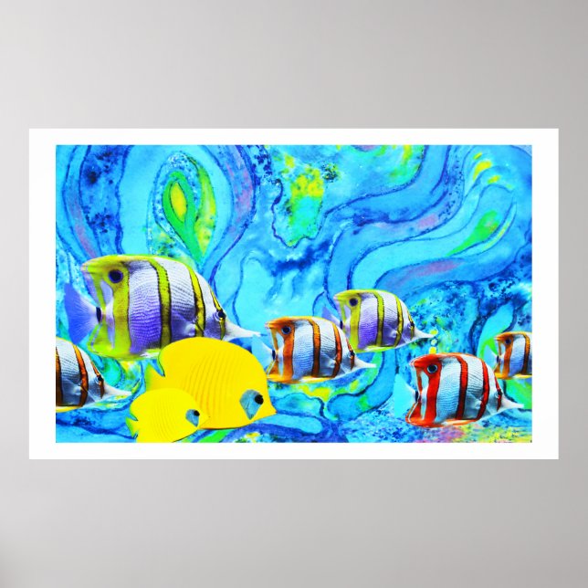 Pôster Peixe tropical (Frente)