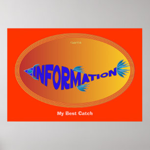 Pôster Peixes da informação