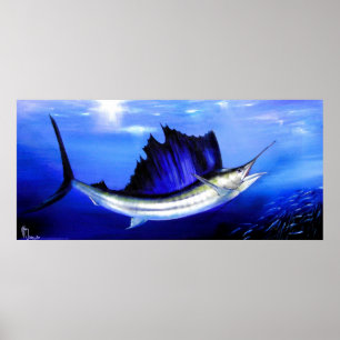 Pôster Peixes do "deleite da vela carretel "