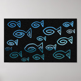 Pôster Peixes do Mar e do Céu