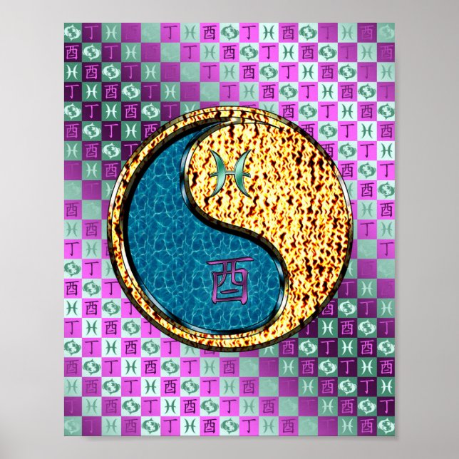 Poster Peixes e lista de bombeiros (Frente)