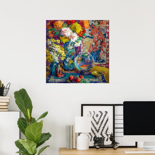 Poster Peixes, Frutas e Flores | Kathryn E. Cherry | (Escritório em casa)