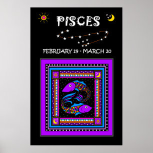 Poster Peixes Gêmeos peixes (24" x 36")