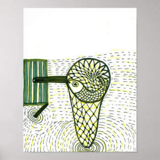 Poster Peixes na rede