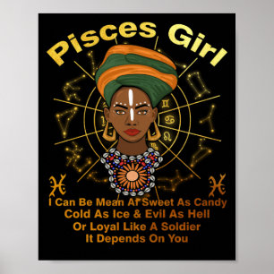Poster Peixes Rainha Doce Como Adormecida Negra
