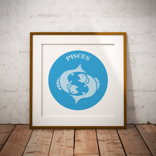 Poster Peixes, Signo do Zodíaco, Horóscopo, Astrologia