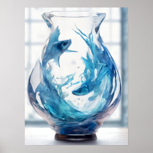Poster Peixes - Sinal Zodiac