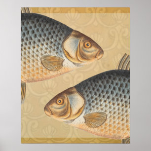 Pôster Peixes+trabalho de arte+design+pesca+pesca+pesca