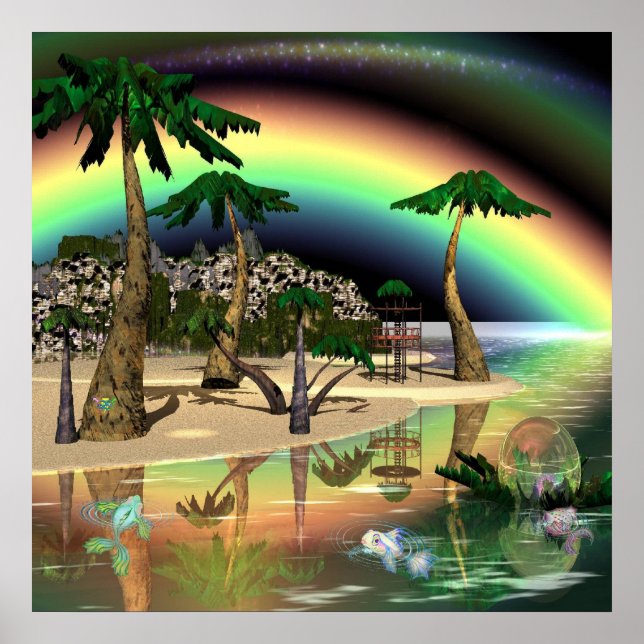Poster Peixes Tropicais (Frente)